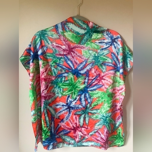 Zara Tropical Printed Scarf - Picture 5 of 9